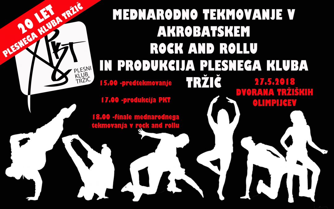 Mednarodno tekmovanje v akrobatskem rock & rollu, 27.5.2018 v DTO